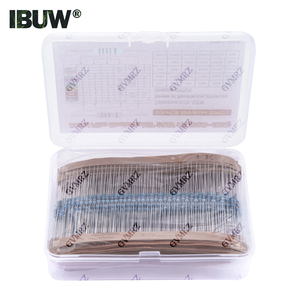 Diy Electronics Com - Kit surtido de resistencias de película