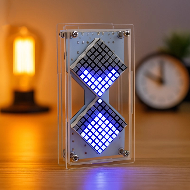 Diy Electronics Hobby - Cyberpunk DIY LED Matrix reloj de