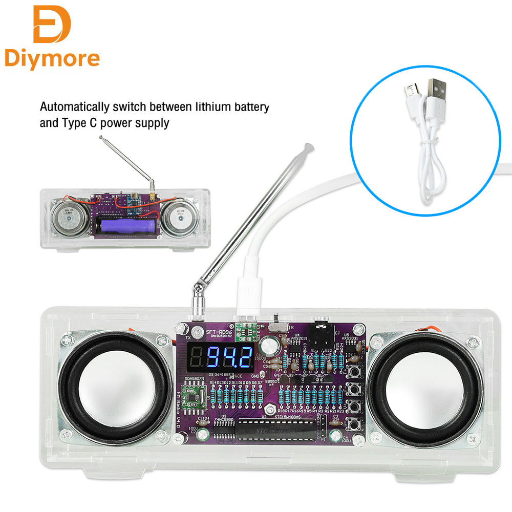 Kit de Soldadura de Radio FM E - Diy Electronics Youtube Channel reseña y precio
