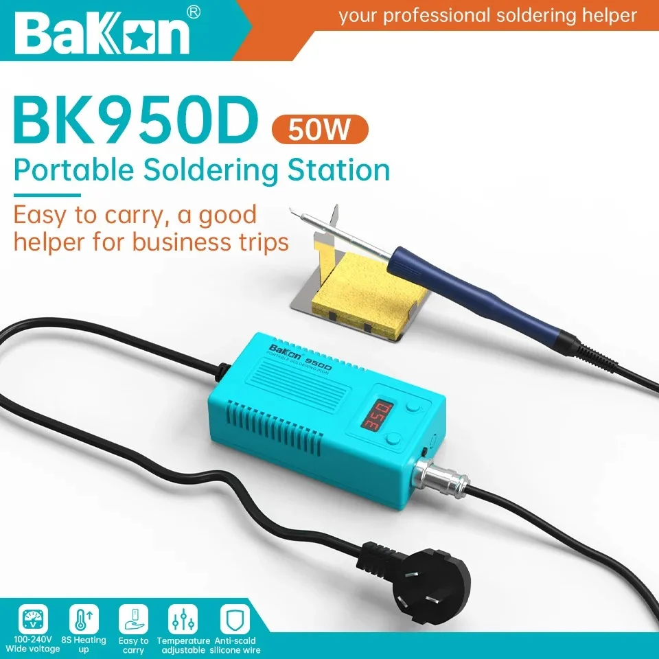 Estación de Soldadura Bakon BK - Diy Electronics Hobby reseña y precio