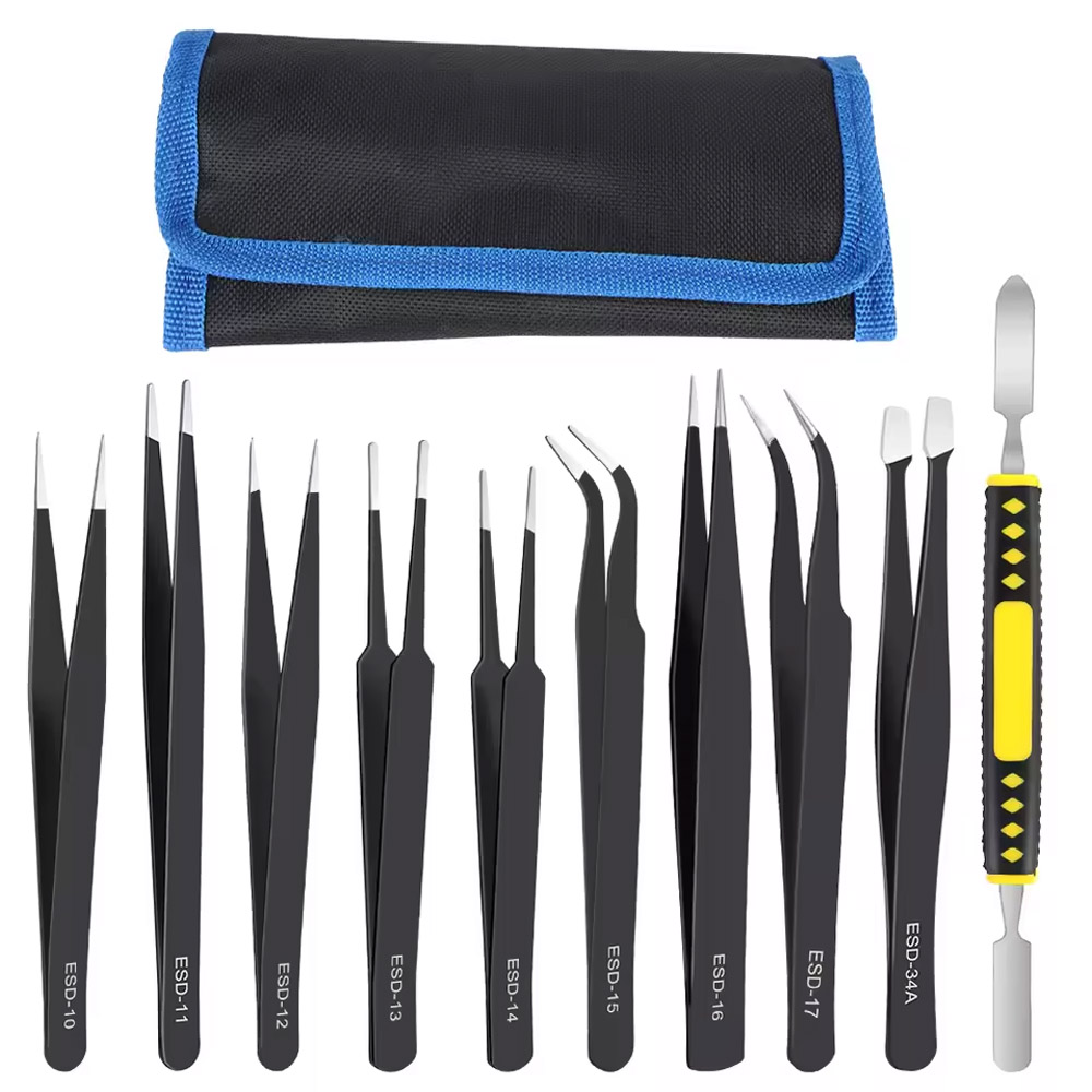 10 unids/set de pinzas rectas  - Diy Electronics Repair reseña y precio
