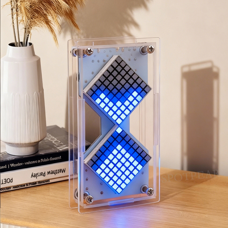 Cyberpunk DIY LED Matrix reloj - Diy Electronics Hobby reseña y precio