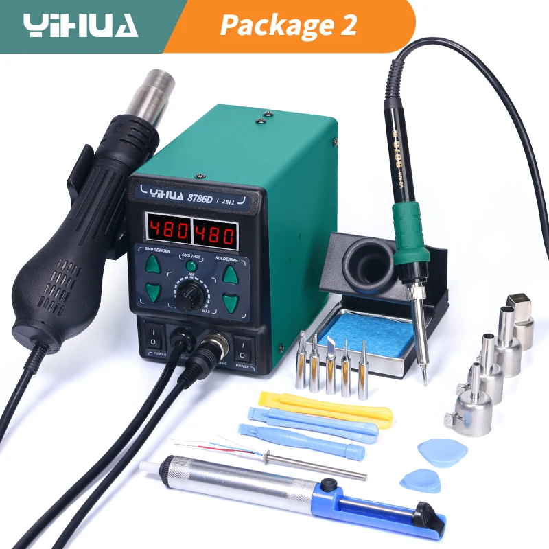 YIHUA 8786D soldador Estación  - Diy Electronics Hobby reseña y precio