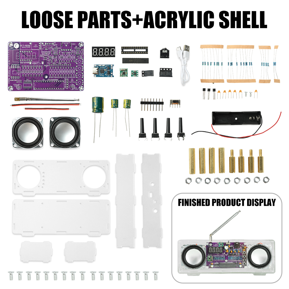Kit Electrónico de Radio FM pa - Diy Electronics Youtube Channel reseña y precio