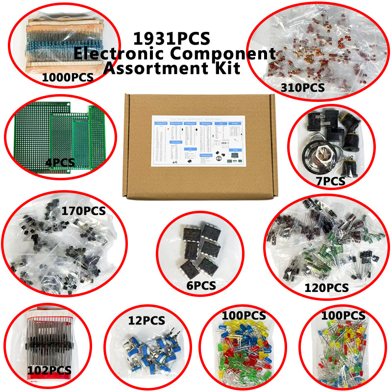 Kit de Componentes Electrónico - Diy Electronics Com reseña y precio