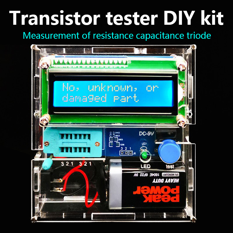 Kit de probador de transistore - Diy Electronics Test Equipment reseña y precio