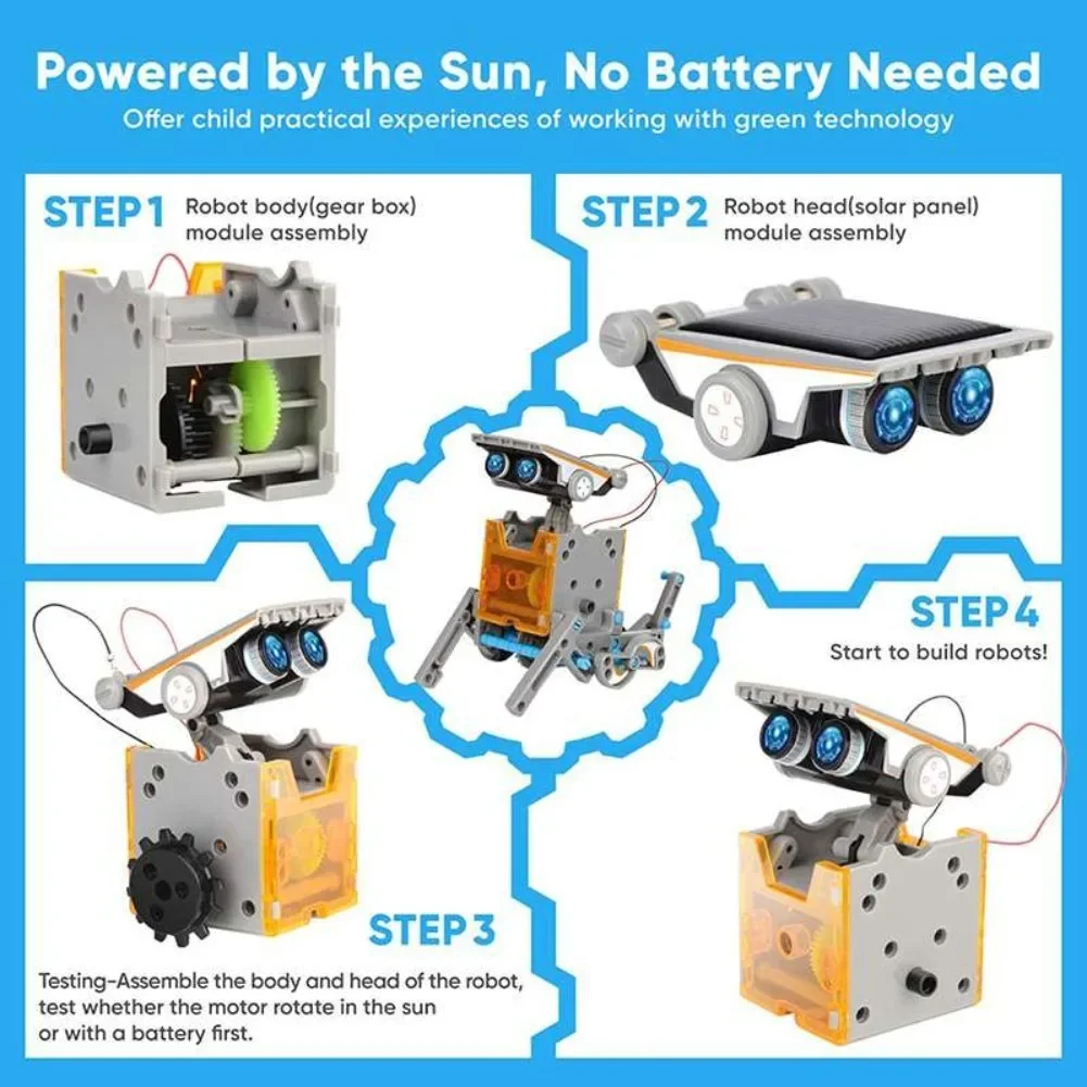 Kit de ciencia Robot con energ - Diy Electronics Hobby reseña y precio